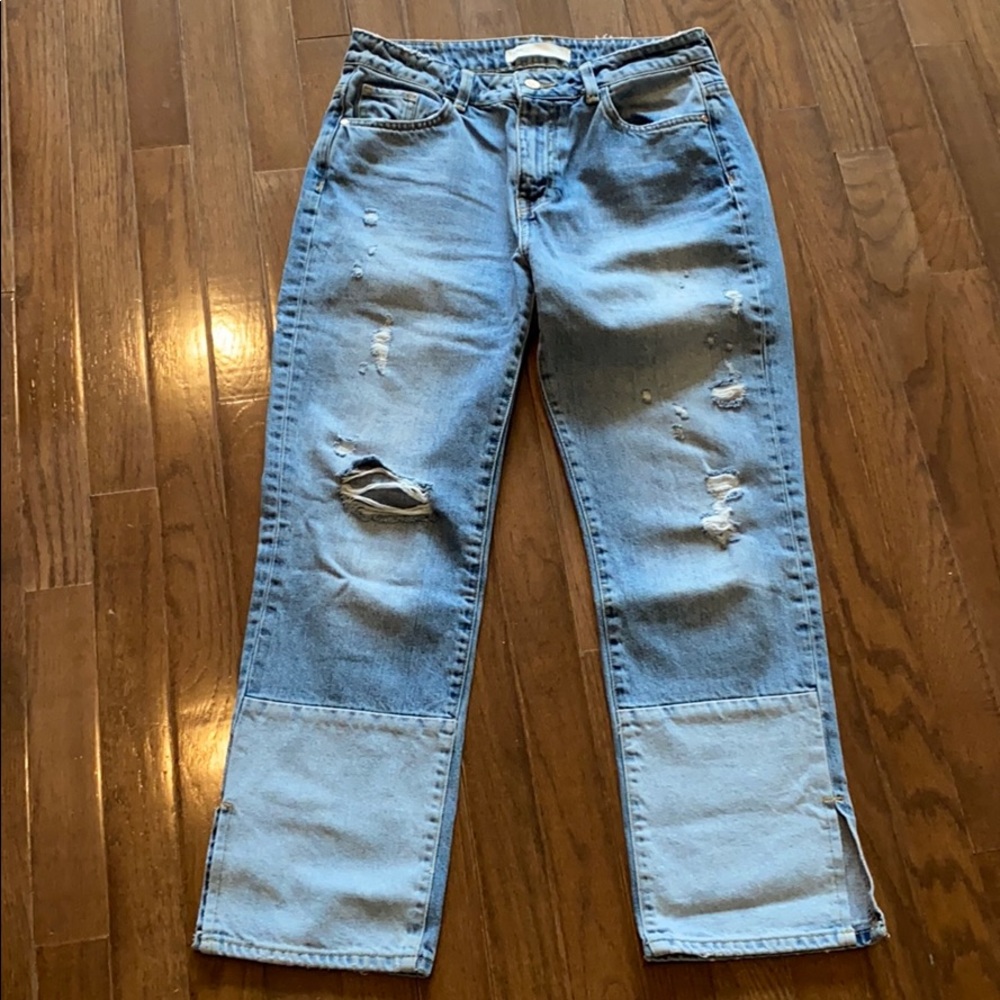 Zara Basic Ripped Jeans Size 2